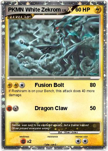 Pokemon PKMN White Zekrom