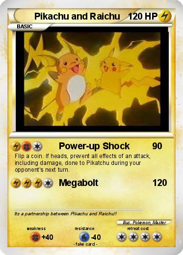 Pokemon Pikachu and Raichu