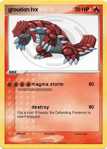 Pokemon groudon lvx 