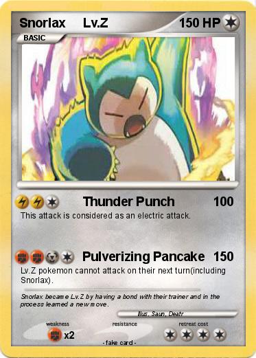 Pokemon Snorlax     Lv.Z