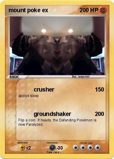 Pokemon mount poke ex