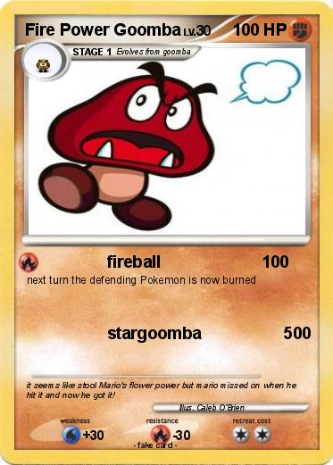 Pokemon Fire Power Goomba
