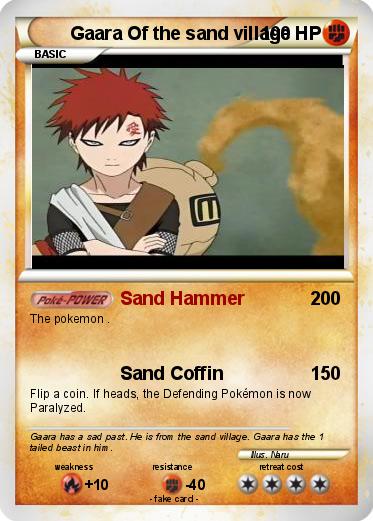 Pokemon Gaara Of the sand village