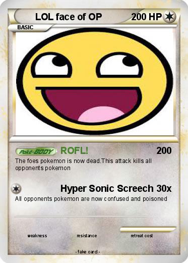 Pokemon LOL face of OP