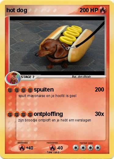Pokemon hot dog