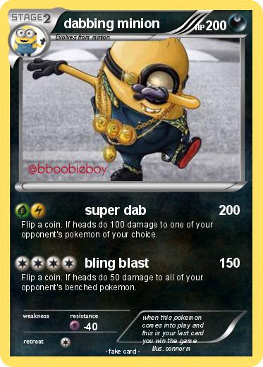 Pokemon dabbing minion