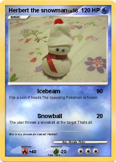 Pokemon Herbert the snowman