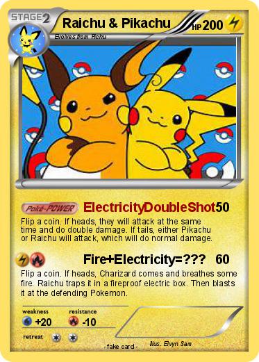 Pokemon Raichu & Pikachu