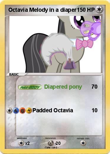 Pokemon Octavia Melody in a diaper