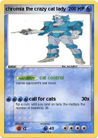Pokemon chromia the crazy cat lady