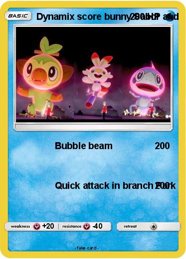 Pokemon Dynamix score bunny Sabor and