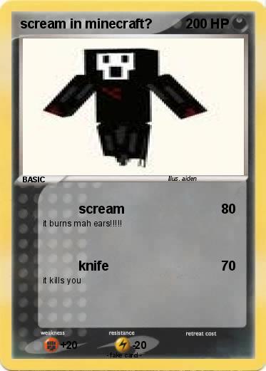 Pokemon scream in minecraft?