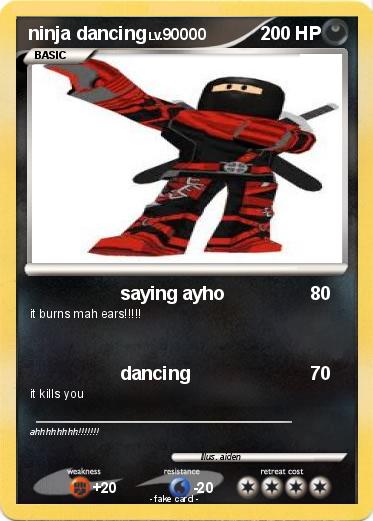 Pokemon ninja dancing