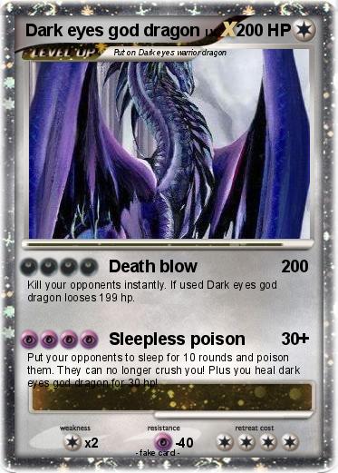 Pokemon Dark eyes god dragon