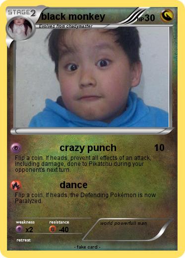 Pokemon black monkey