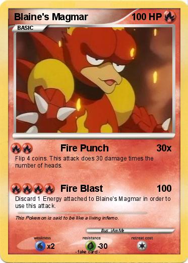 Pokemon Blaine's Magmar