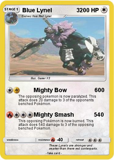 Pokemon Blue Lynel                3
