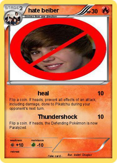 Pokemon hate beiber