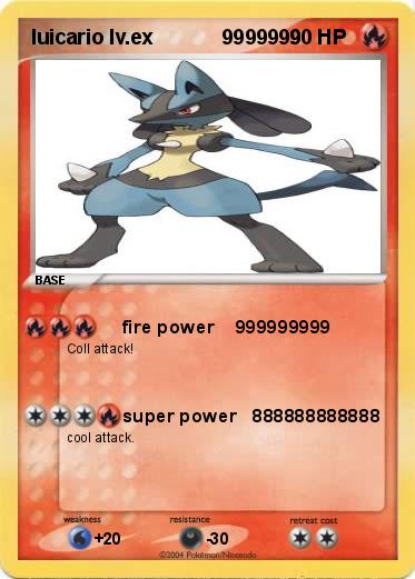 Pokemon luicario lv.ex            9999999