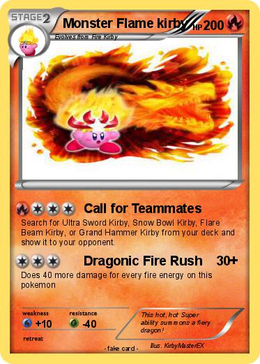 Pokemon Monster Flame kirby