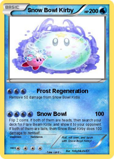 Pokemon Snow Bowl Kirby