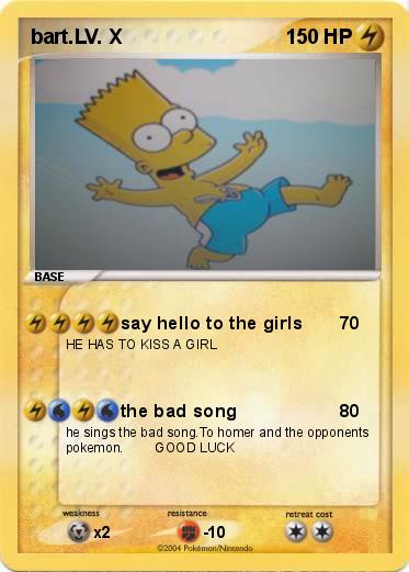 Pokemon bart.LV. X 