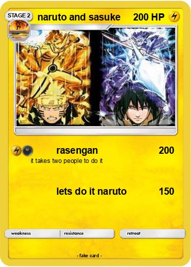 Pokemon naruto and sasuke