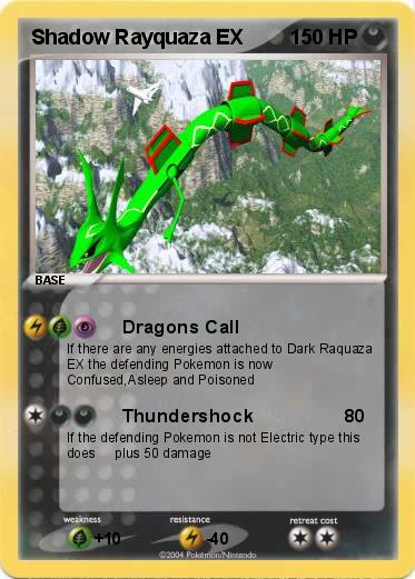 Pokemon Shadow Rayquaza EX 