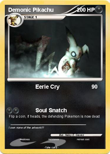 Pokemon Demonic Pikachu