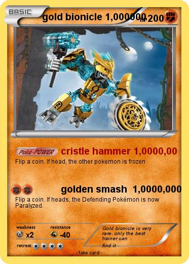 Pokemon gold bionicle 1,000000