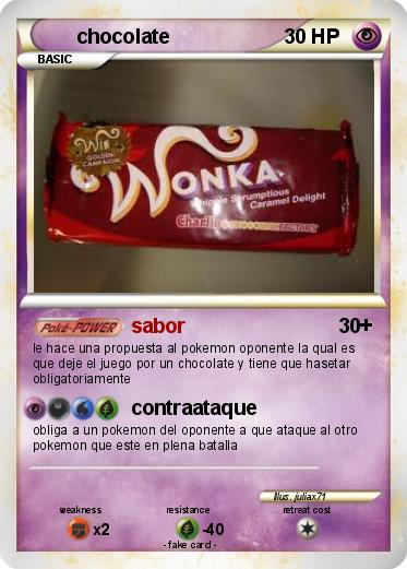 Pokemon chocolate