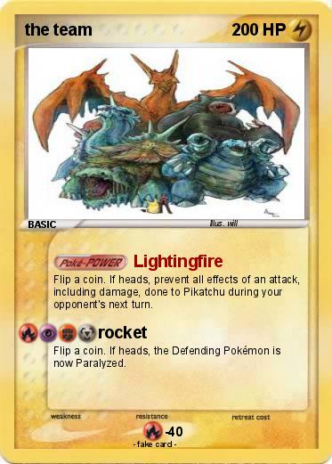 Pokemon the team