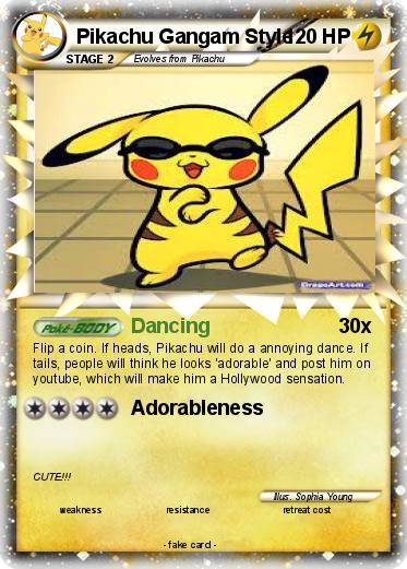 Pokemon Pikachu Gangam Style