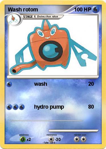 Pokemon Wash rotom
