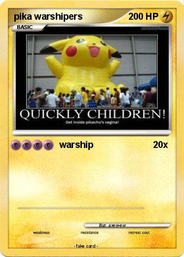 Pokemon pika warshipers