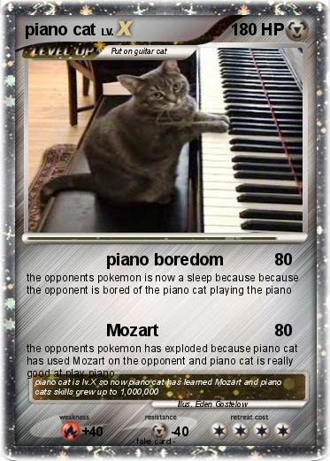 Pokemon piano cat