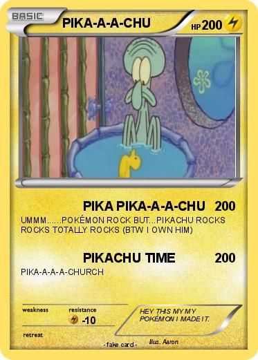 Pokemon PIKA-A-A-CHU
