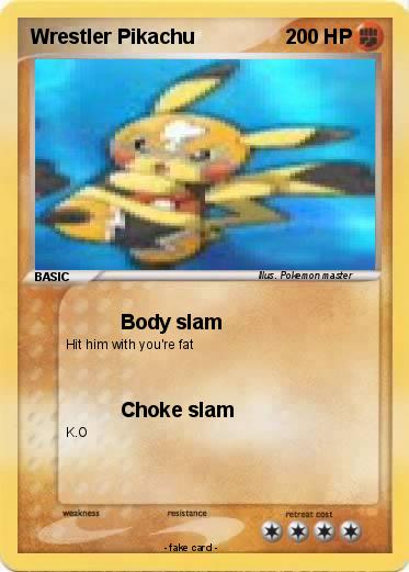 Pokemon Wrestler Pikachu