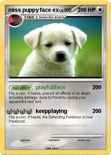 Pokemon miss puppy face ex Pokemon miss puppy face ex