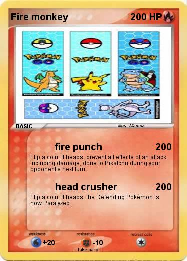 Pokemon Fire monkey