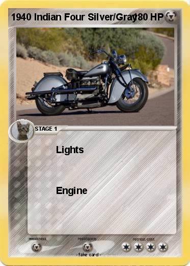 Pokemon 1940 Indian Four Silver/Gray