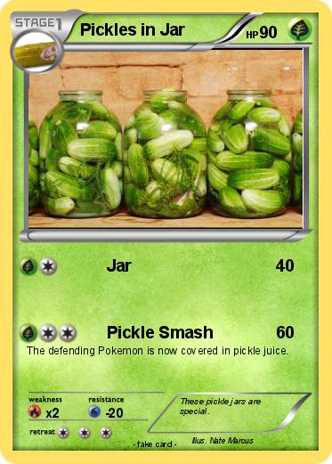 Pokemon Pickles in Jar