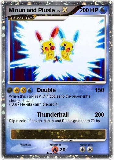 Pokemon Minun and Plusle
