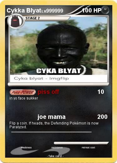 Pokemon Cykka Blyat