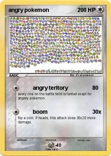 Pokemon angry pokemon