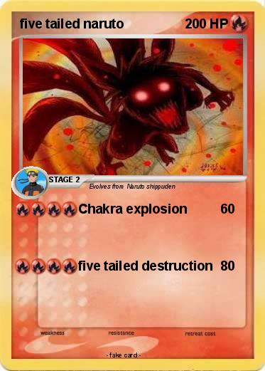 Pokemon five tailed naruto