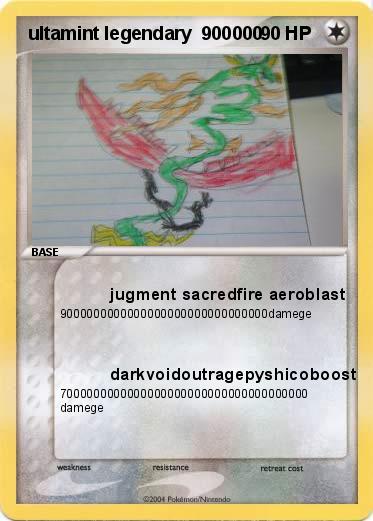Pokemon ultamint legendary  900000