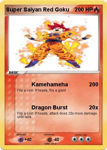 Pokemon Super Saiyan Red Goku
