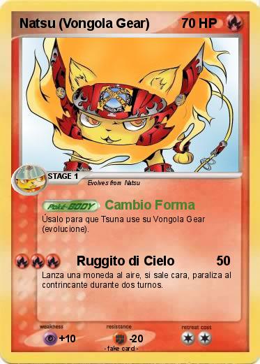 Pokemon Natsu (Vongola Gear)
