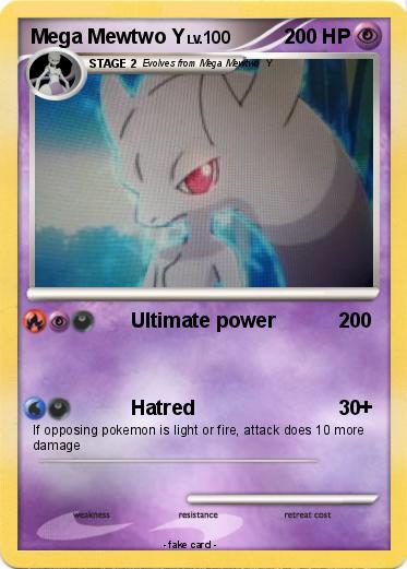 Pokemon Mega Mewtwo Y